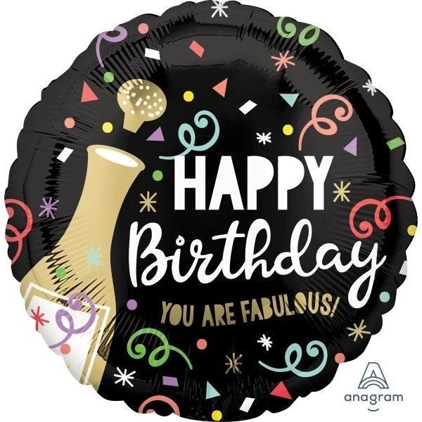 Foil Balloon - Happy Birthday Bubbly