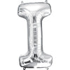 Foil Balloon - Jumbo Silver Letter I