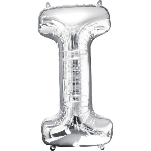 Foil Balloon - Jumbo Silver Letter I