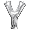 Foil Balloon - Jumbo Silver Letter Y