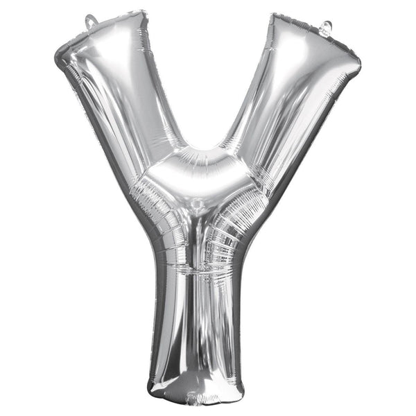 Foil Balloon - Jumbo Silver Letter Y