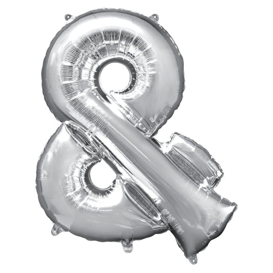 Foil Balloon - Jumbo Silver Symbol &