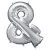 Foil Balloon - Jumbo Silver Symbol &