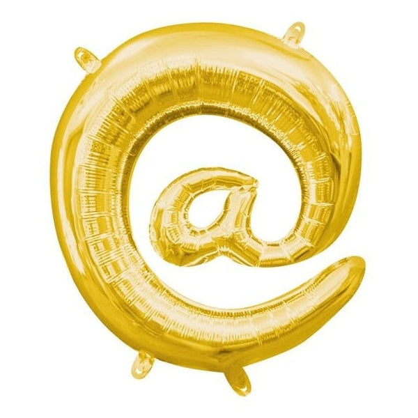 Foil Balloon - Mini Symbol Gold @ 16 Inch Air-Filled Only