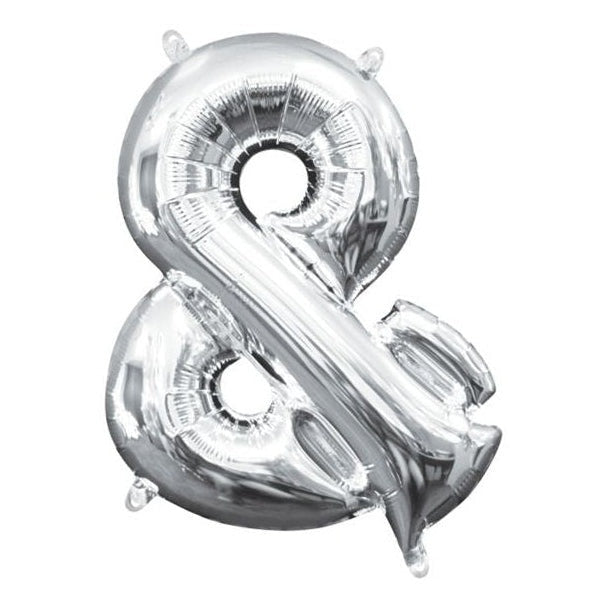 Foil Balloon - Mini Symbol Silver & 16 Inch Air-Filled Only