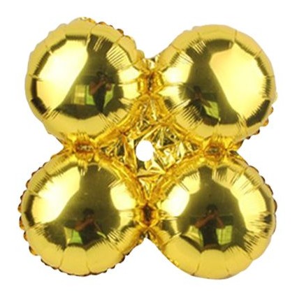 Foil Balloon - Quad 17" Gold