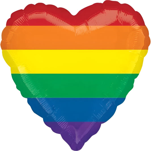 Foil Balloon - Rainbow Fun Heart