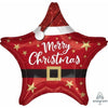 Foil Balloon Santa Xmas Star