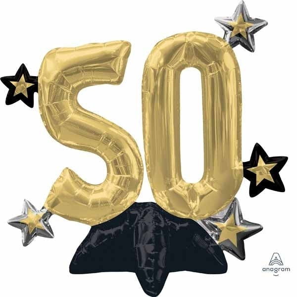 Foil Balloon - Sitter Celebrate 50 Air Inflate
