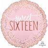 Foil Balloon - Sixteen Blush