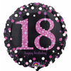 Foil Balloon - Sparkling Birthday 18
