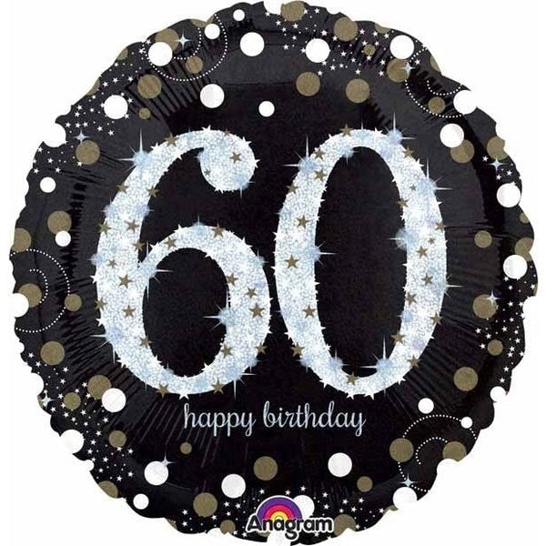 Super Shape Foil Balloon Sparkling Birthday 60