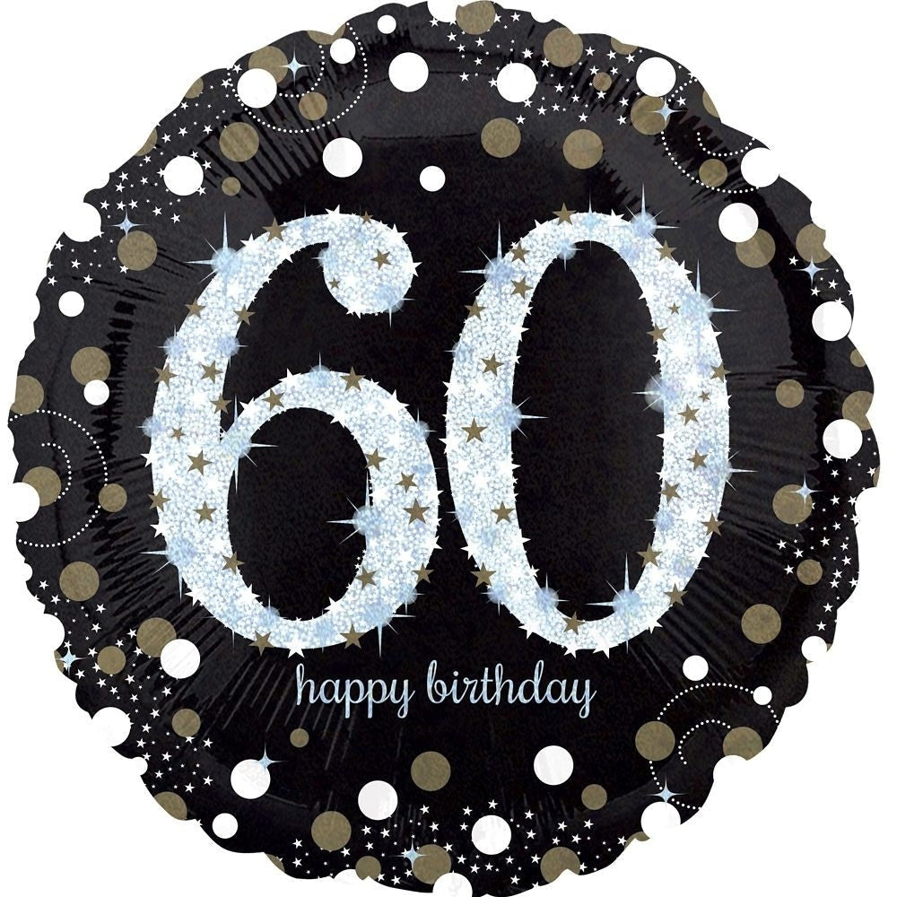 Foil Balloon - Sparkling Birthday 60