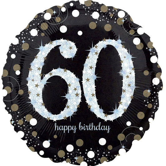 Foil Balloon - Sparkling Birthday 60