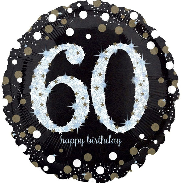 Foil Balloon - Sparkling Birthday 60
