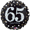 Super Shape Foil Balloon Sparkling Birthday 65