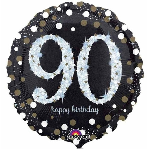 Foil Balloon - Sparkling Birthday 90