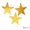Foil Cutout - 12 Count 9" Star Gold