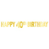 Foil Happy 40Th Birthday Banner
