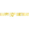Foil Happy 50Th Birthday Banner