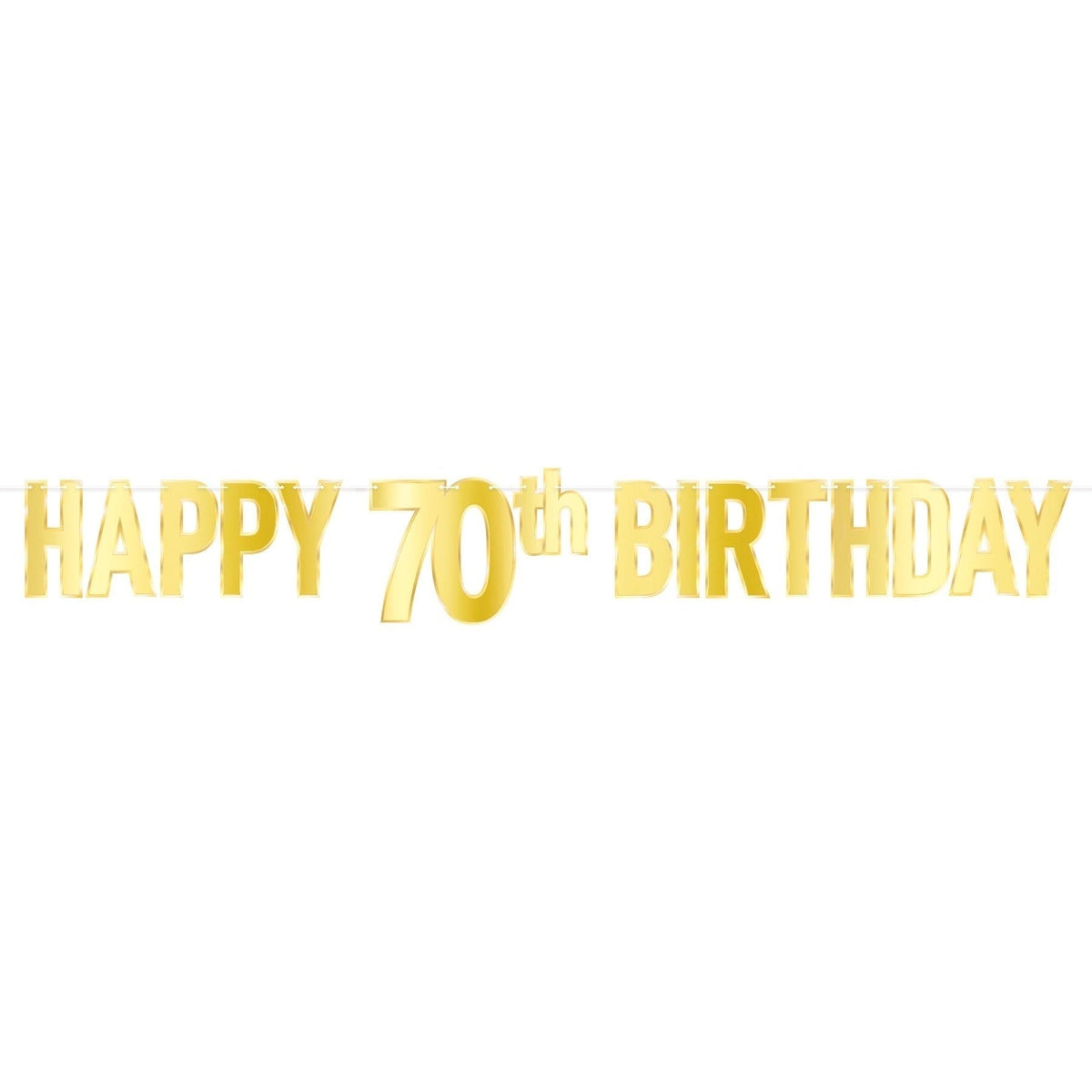 Foil Happy 70Th Birthday Banner