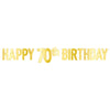 Foil Happy 70Th Birthday Banner