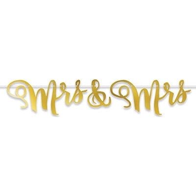 Foil Mrs & Mrs Banner