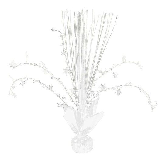 Foil Spray Centerpiece - Frosty White