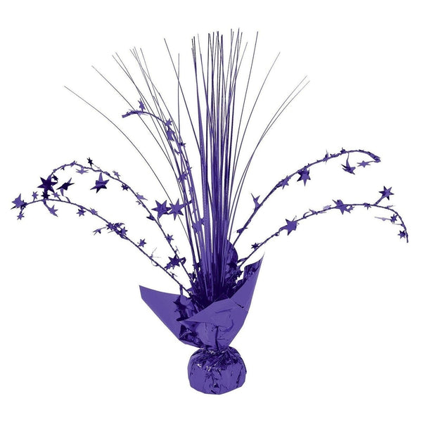 Foil Spray Centerpiece - Purple