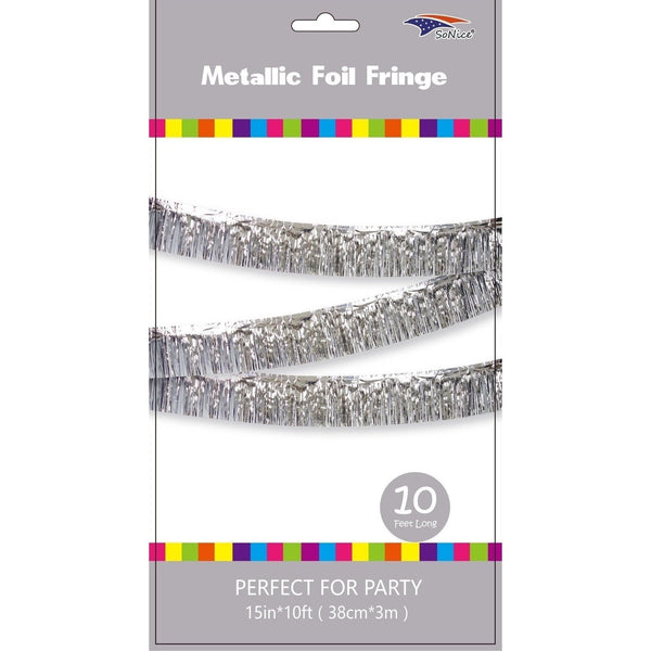 Fringe Banner - Silver 10'