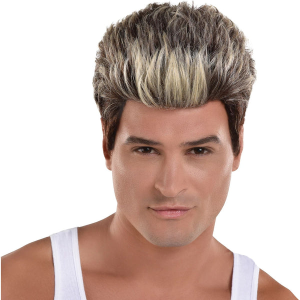 90's Male Frosted Tips Wig