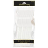 Frosty White Plastic Spoons