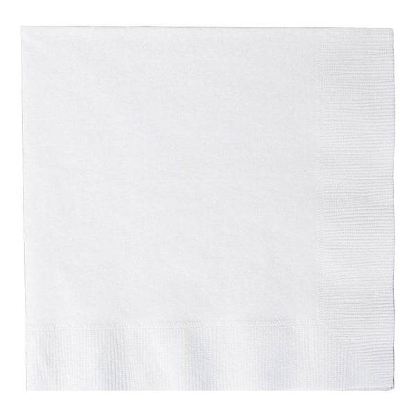 Frosty White Value Solid Luncheon Napkins