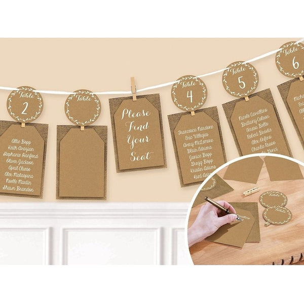 Garland Chart Seating Rustic