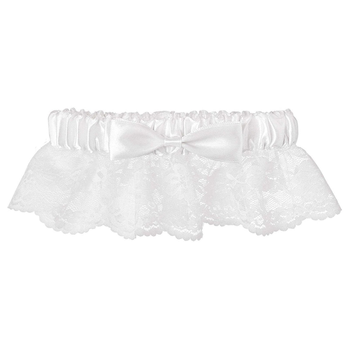 Garter - Lace With White Ribbon
