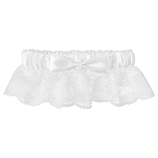 Garter - Lace With White Ribbon