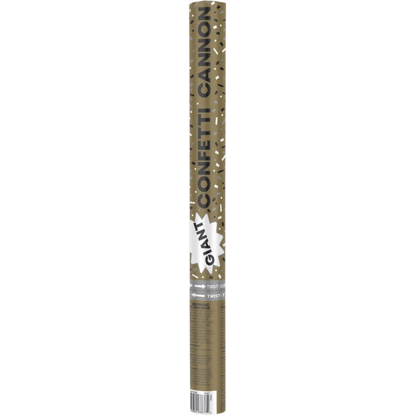 Giant Confetti Cannon - Black/Silver/Gold