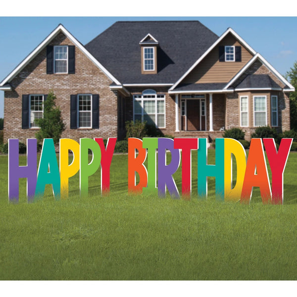 Giant Happy Birthday Yard Sign