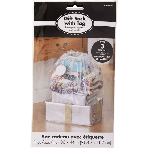 Gift Sack - Clear Plastic