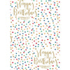 Gift Wrap - Birthday Dots/Script