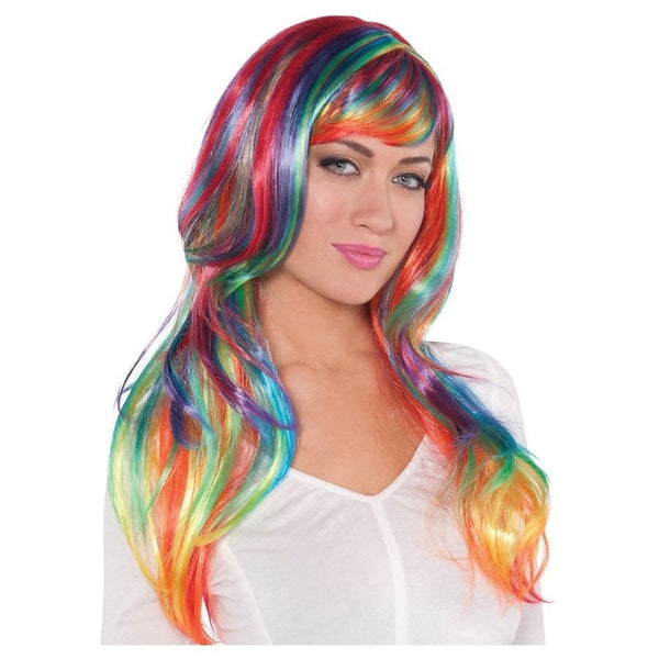 Rainbow Glamourous Wig