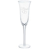 " Bride & Groom" Toasting Glass