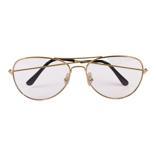 Glasses - Aviator Gold/Clear
