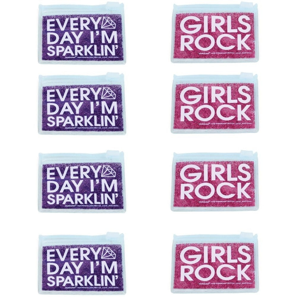 Glitter Coin Purses, 8 Count.