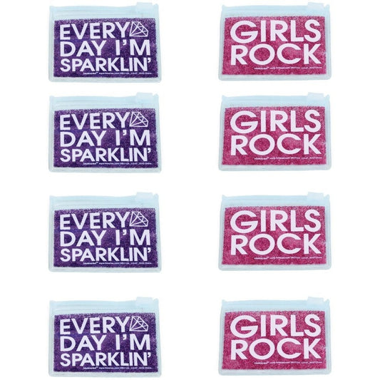 Glitter Coin Purses, 8 Count.