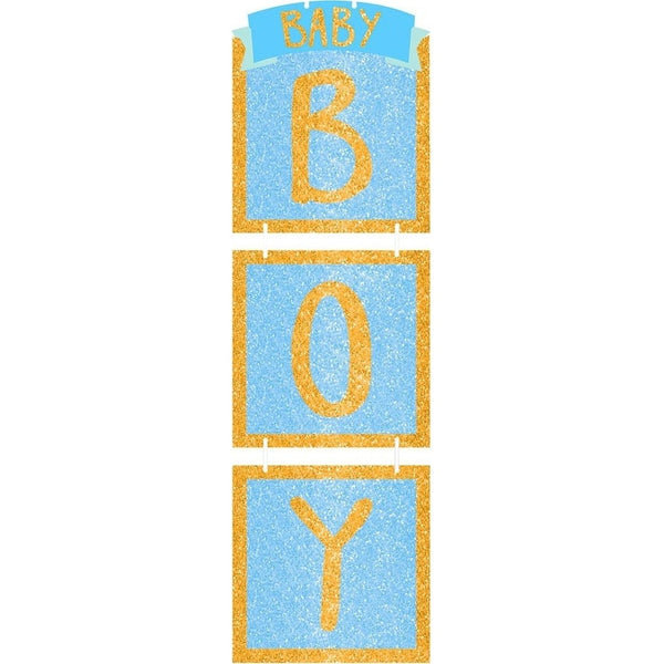 Glitter Drop Decoration - Boy