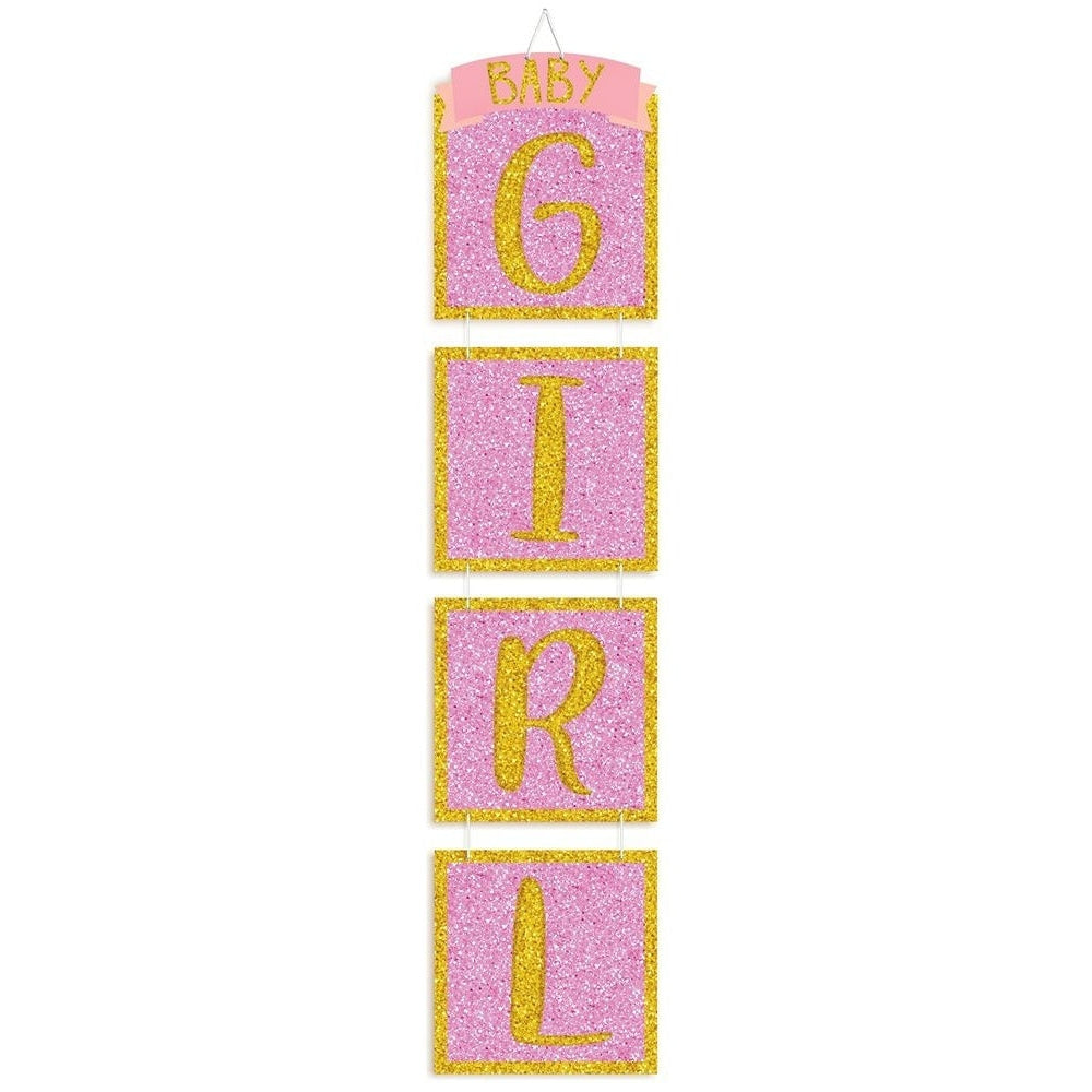 Glitter Drop Decoration - Girl