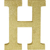Glitter Gold Letter H Sign