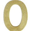 Glitter Gold Letter O Sign