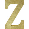 Glitter Gold Letter Z Sign